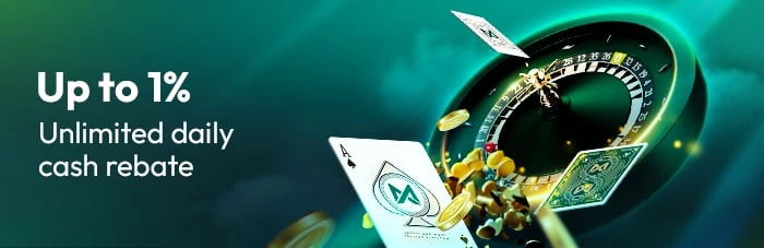 Up to 1% Unlimited daily cash rebate
