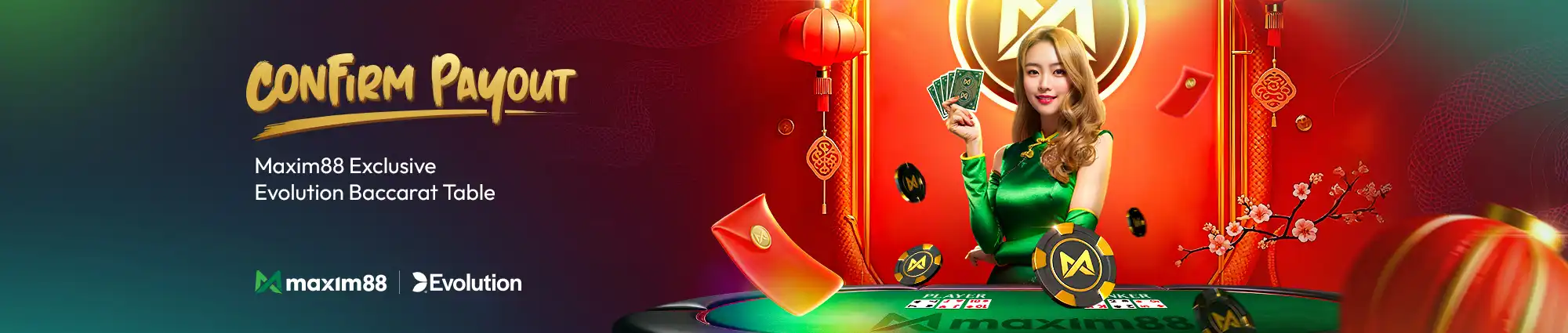 Main Exclusive Evolution Baccarat Table